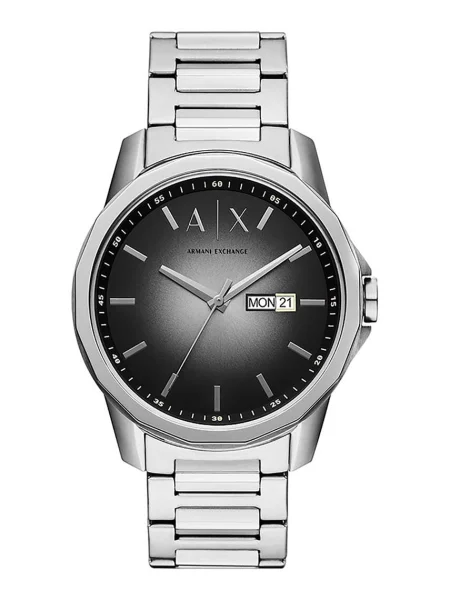 ARMANI EXCHANGE Ceas analogic / argintiu negru