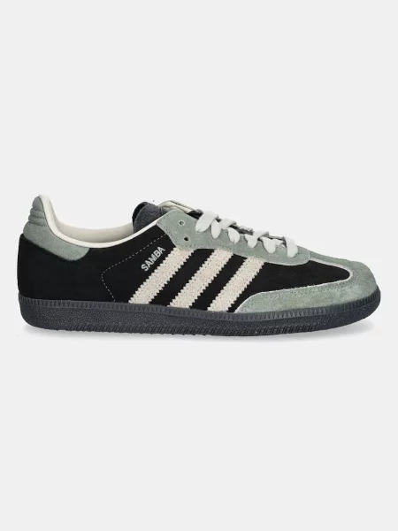 Superge iz semiša adidas Originals Samba OG W črna