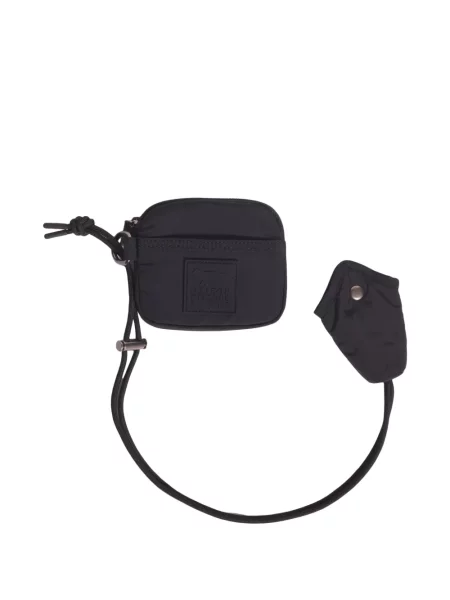 Geantă Maison Kitsune cu autograf negru