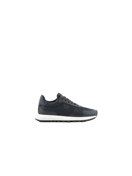 Emporio Armani Obuwie Mężczyzna Niebieski 43 EU Niskie Sneakersy granatowe