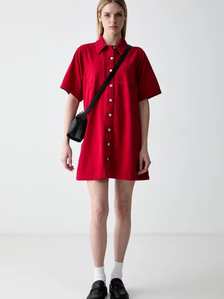 Tommy Jeans rochie tip cămașă din