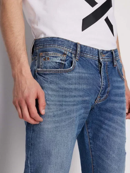 Armani Exchange Прямі джинси синій
