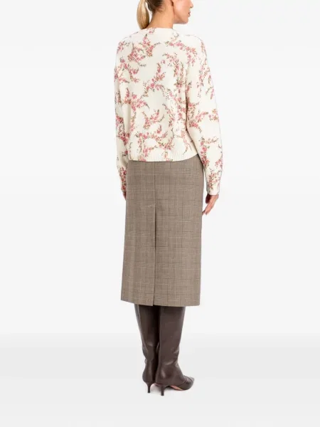 Pulover Twinset cu paiete cu model floral
