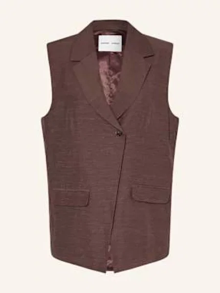 Samsøe Samsøe Kamizelka Typu Blezer Sathena braun brązowa