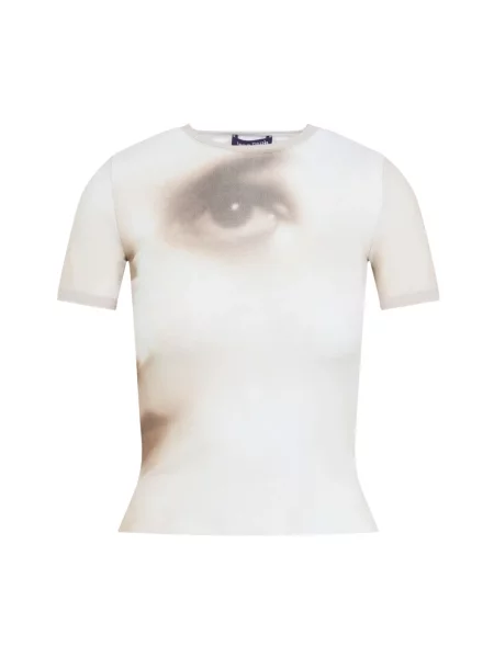 Jean Paul GAULTIER Face T-shirt beżowa
