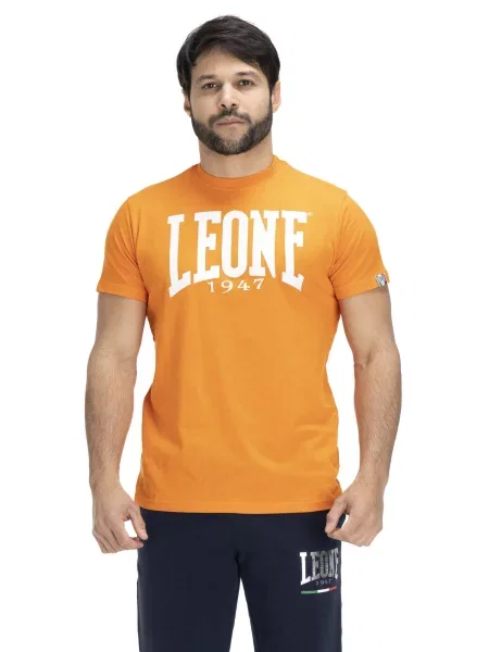 Leone Apparel koszulka z krótkim rękawem pomarańczowa