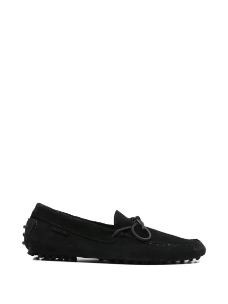 Cravată Tom Ford din piele de căprioară negru