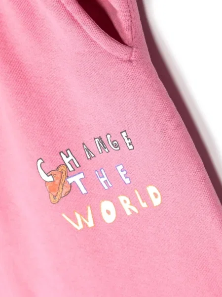 Spodnie dziecięce Kids Worldwide różowe