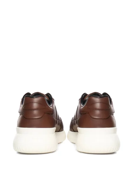 Fűzős csipkés sneaker Hogan barna