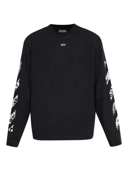 Tricou Off-white lung alb