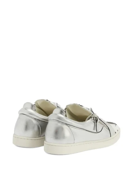Sneakerși Giuseppe Zanotti din piele gri