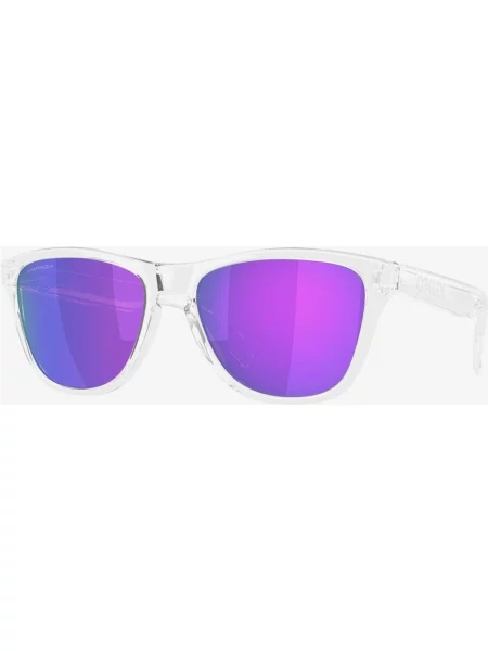 Okulary Oakley Frogskins S Polished Clear z soczewkami Prizm Violet białe