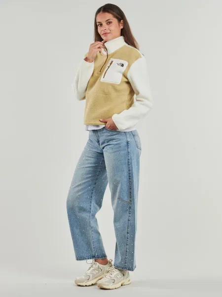 The North Face mikina Yumiori khaki stone/white dune/utility brown bílá