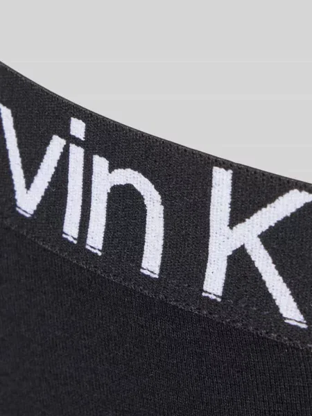 Figi z mieszanki bawełny w zestaw 3 szt. Calvin Klein Underwear czarne