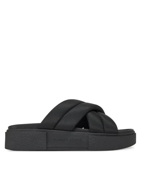 Tommy Jeans Чехли Tjw Flatform Sandal черен