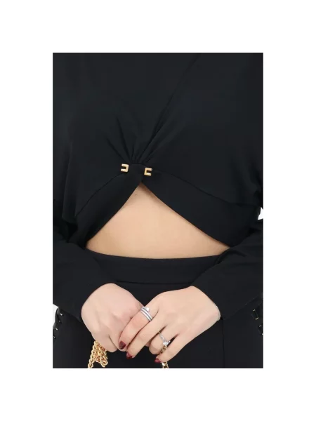 Top Elisabetta Franchi czarny