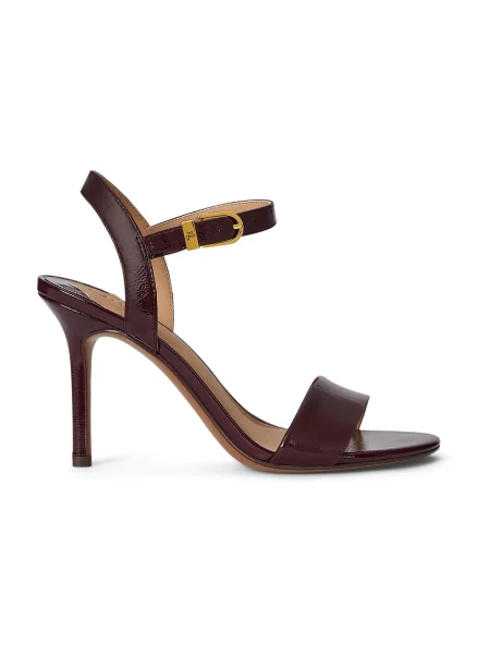 Lauren Ralph Lauren Sandale cu baretă GWEN burgundy roșu