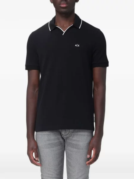 Tricou Armani Exchange cu autograf albastru