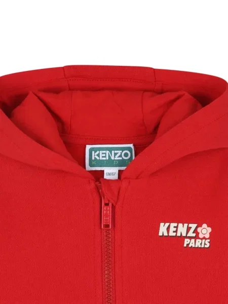 Bluza z kapturem dziecięca Kenzo czerwona