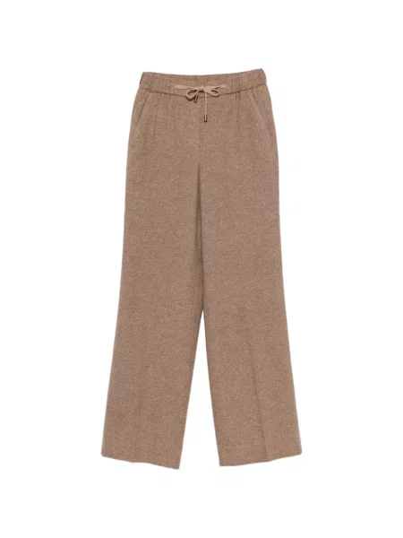 Pantaloni Peserico cu cordon maro