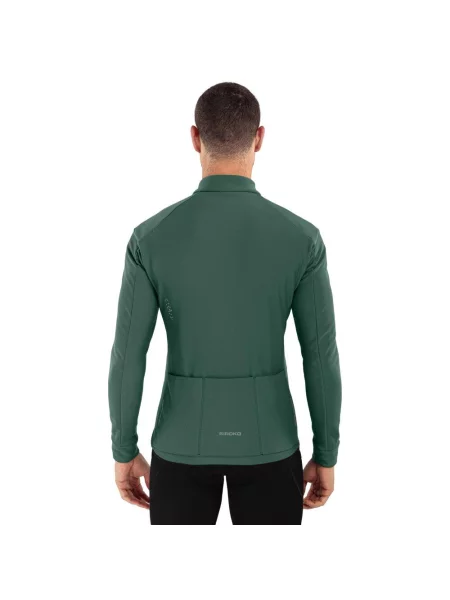 Kurtka rowerowa softshell Kolarstwo Siroko J1 Ordino zielona