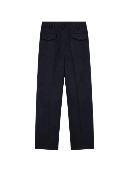 Pantaloni chino Pence de flanelă albastru