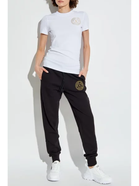 Raštuotas marškinėliai Versace Jeans Couture balta