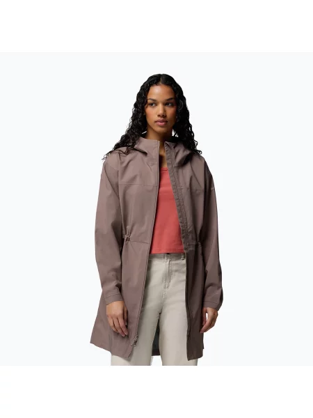 Pelerină de ploaie pentru femei Columbia Weekend Adventure II Long Shell iron