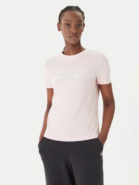 Тениска Guess розово