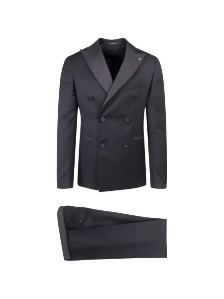 Costum Tagliatore de lână cu două rânduri de nasturi negru