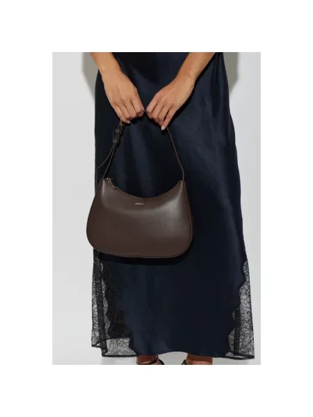 Torebka Furla skórzana brązowa