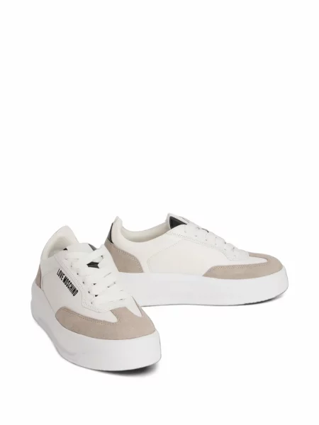 Sneakerși Love Moschino cu imagine alb