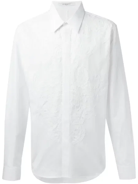 Cămașă Givenchy cu model floral alb