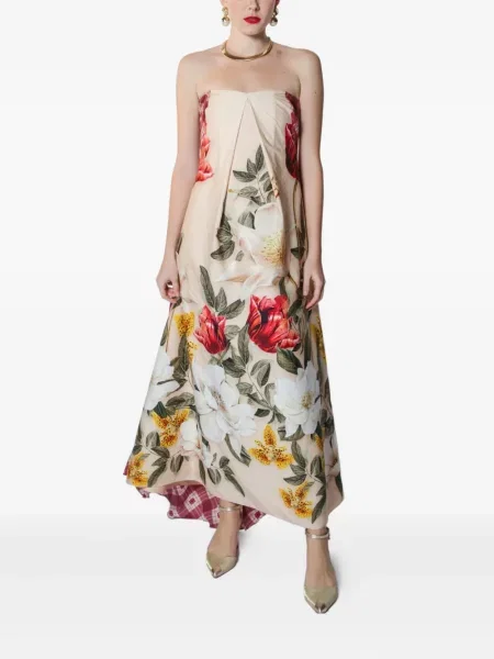 Rochie maxi Lethicia Bronstein cu imagine de costum