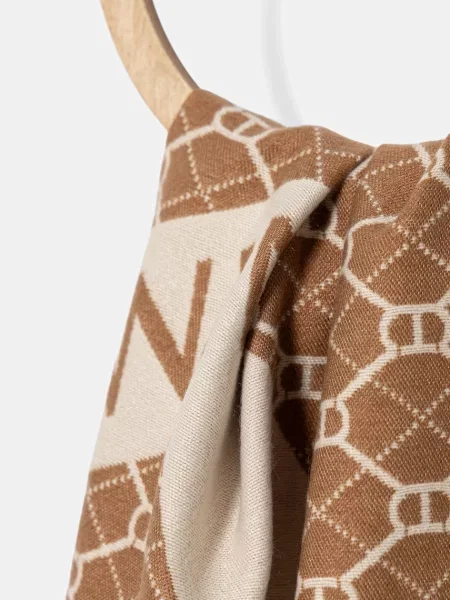 Шарф Liu Jo візерунок коричневий