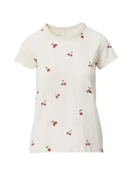 Tricou Rag & Bone cu imagine alb