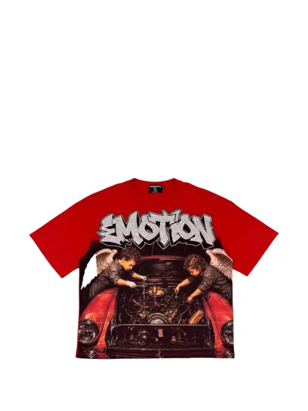 Tricou Mixed Emotion cu imagine roșu