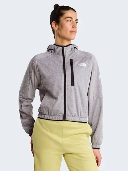Флісова кофта The North Face W MOUNTAIN ATHLETICS FLEECE FU сірий