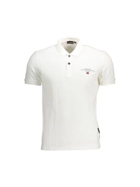 Koszulka polo Napapijri klasyczna biała