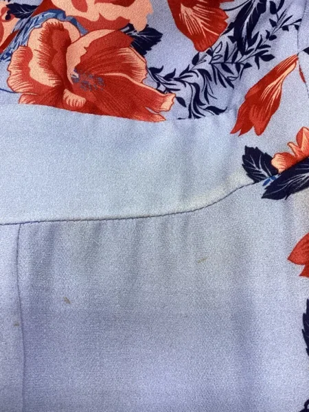 Rochie Parker cu model floral cu imagine albastru