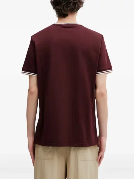 Tricou Fred Perry cu broderie roșu