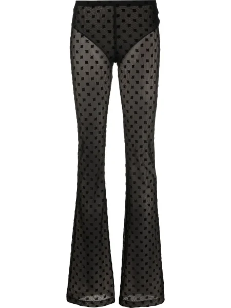Pantaloni Misbhv transparente lungi negru
