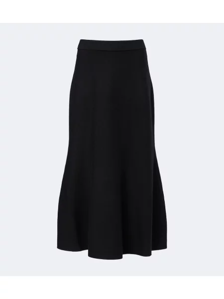 Fustă midi Simkhai de lână negru