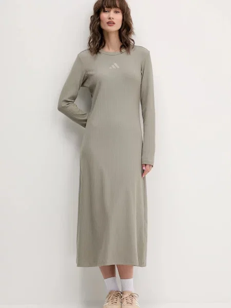 Сукня adidas All Szn Winterized midi облягаюча