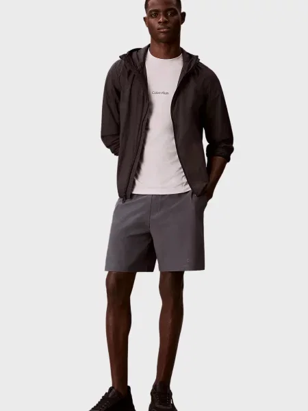Футболка Calvin Klein с сеткой серая