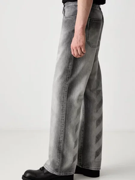 Широкі джинси Off-white білі