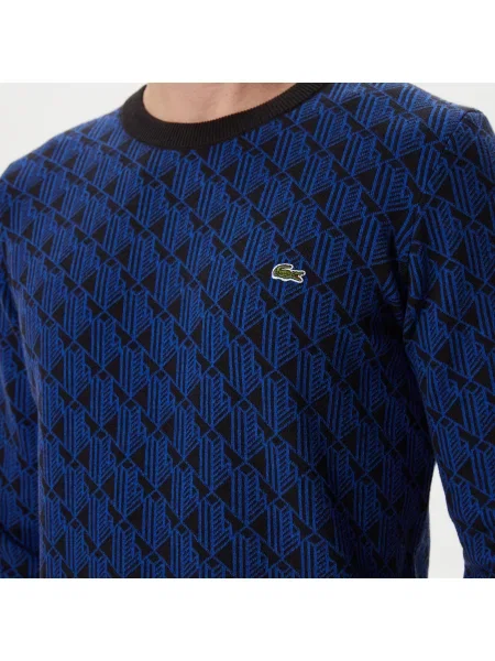 Lacoste Sweter Lacoste niebieski