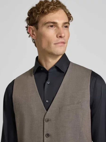 Kamizelka o kroju slim fit z dodatkiem wełny model ULTIMATE' S.oliver Black Label