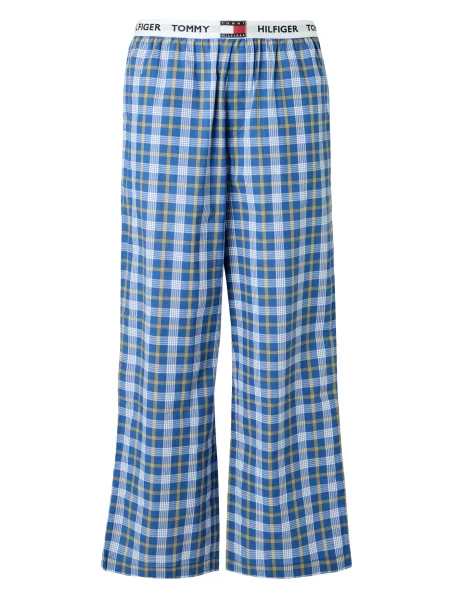 Tommy Hilfiger Underwear Pantaloni de pijama albastru gențiană / galben / negru alb