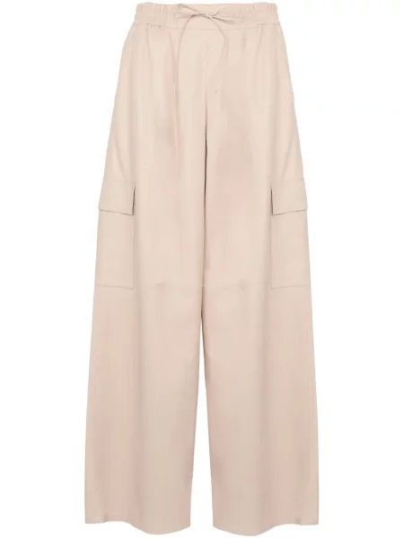 Pantaloni Yves Salomon din piele
